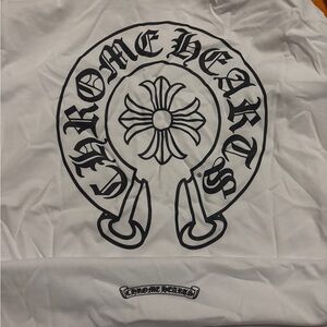 Chrome Hearts White and Black Logo Tee